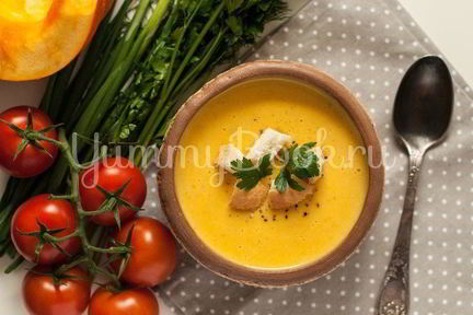 Тыквенный суп-пюре с сыром