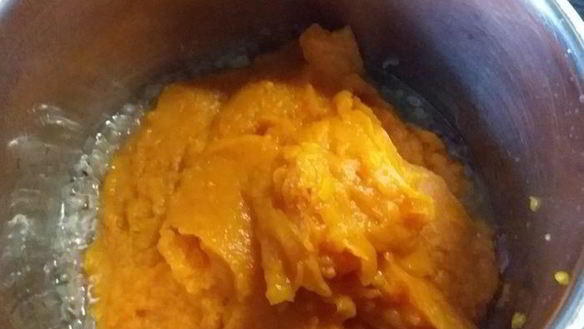 ШАГ 2. тыквенный суп-пюре с запеченным нутом