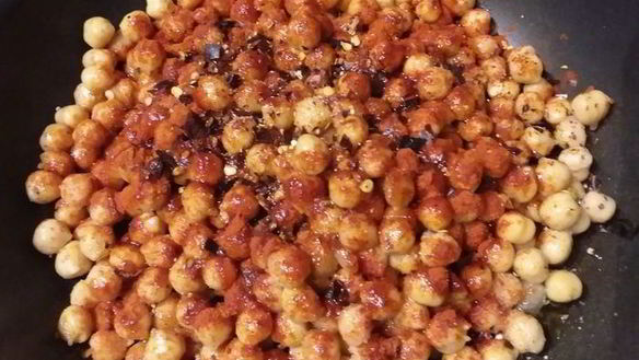 ШАГ 5. тыквенный суп-пюре с запеченным нутом