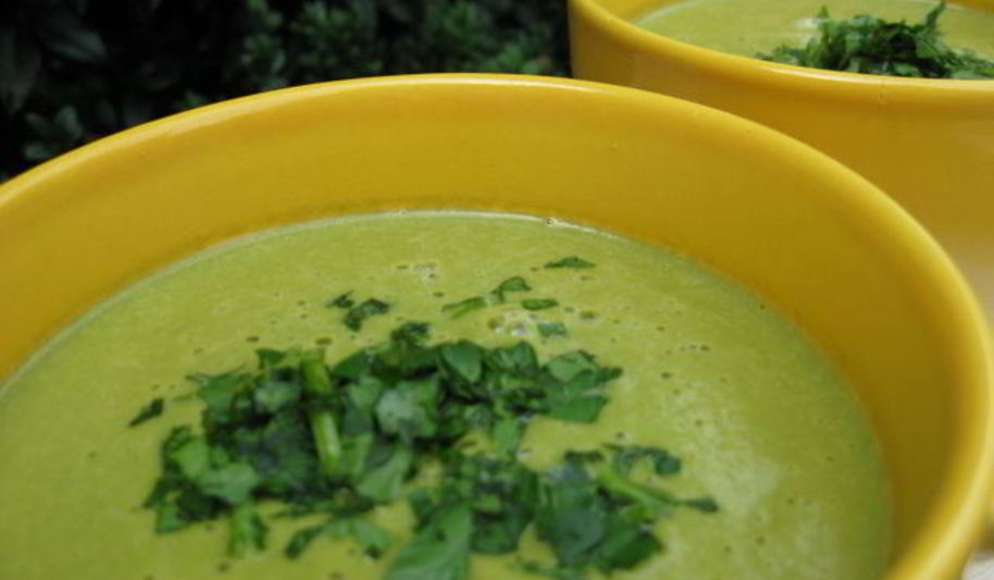 Рецепт веганский овощной суп-пюре со шпинатом