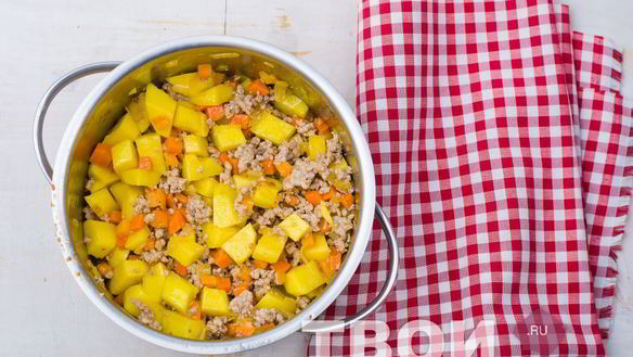 ШАГ 4. суп с фаршем