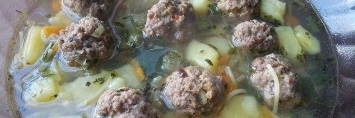 Суп с фрикадельками из говядины