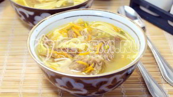 ШАГ 8. суп с говядиной и лапшой