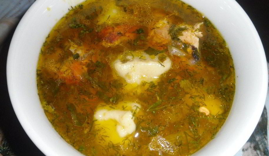 Рецепт суп с клецками и куриными рулетиками