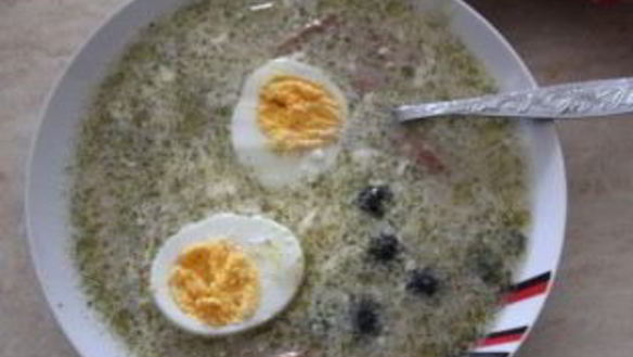 ШАГ 9. суп с колбасой и яйцом