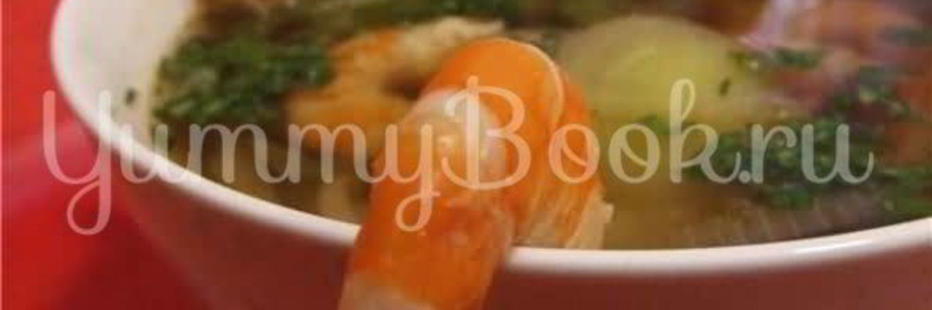 Суп с креветками и овощами