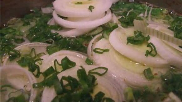 ШАГ 34. суп с креветками и овощами