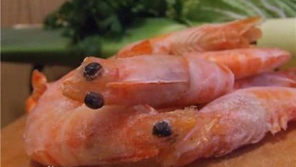 ШАГ 17. суп с креветками и овощами