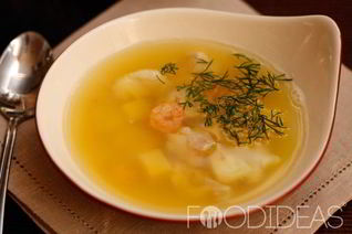 Суп с креветками