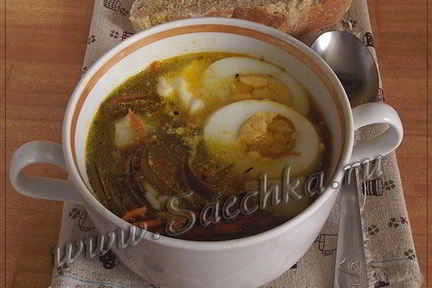 Суп с морской капустой