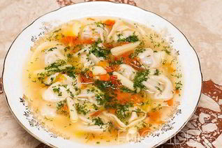 Суп с пельменями