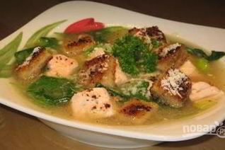 Суп с семгой