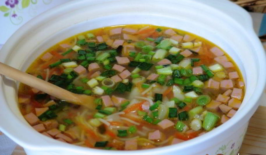 Рецепт супчик пролетарский с колбаской