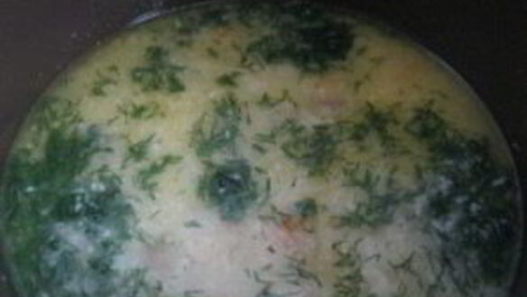 ШАГ 3. сырный суп с грибами