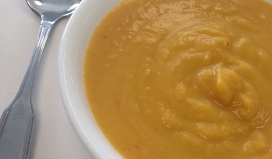 Рецепт тыквенный суп с яблоком и сладким перцем