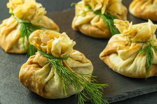 Блин с курицей и яйцом