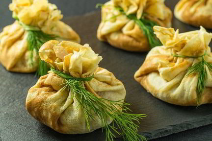 Блин с курицей и яйцом