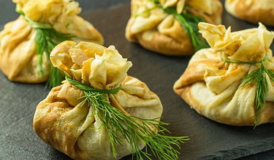 Рецепт блин с курицей и яйцом