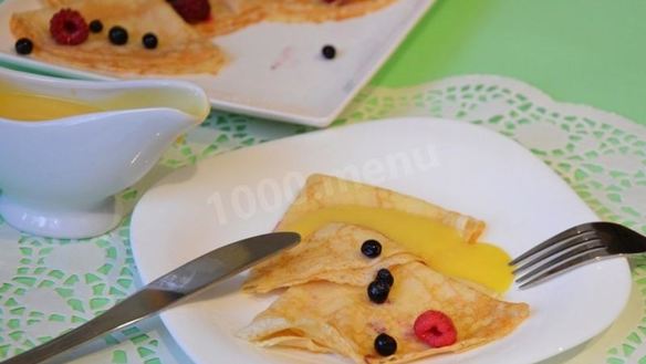 ШАГ 11. блинчики и апельсиновый соус для блинов