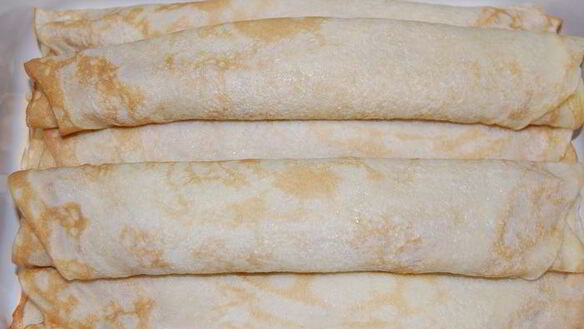 ШАГ 8. блинчики с апельсиново-ореховой начинкой