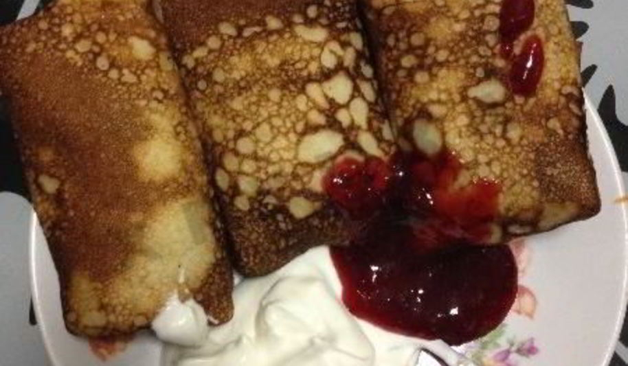 Рецепт блинчики с бананами черносливом и орехами