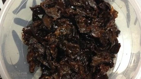 ШАГ 2. блинчики с бананами черносливом и орехами