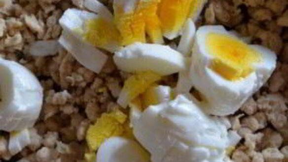 ШАГ 3. блинчики с фаршем и яйцом