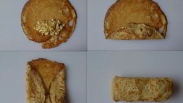 ШАГ 5. блинчики с фаршем и яйцом