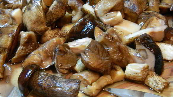 ШАГ 2. блинчики с лесными грибами