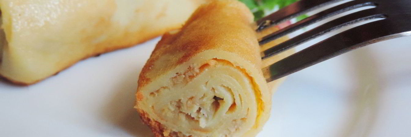 Блинчики с мясной начинкой