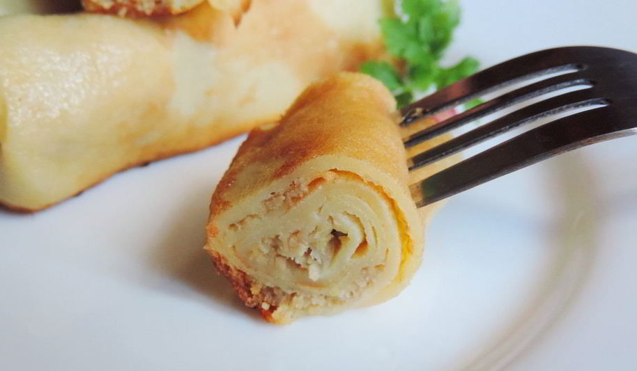 Рецепт блинчики с мясной начинкой