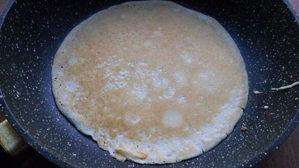 ШАГ 6. блинчики с мясом и рисом