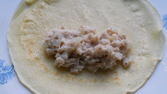 ШАГ 7. блинчики с мясом и рисом