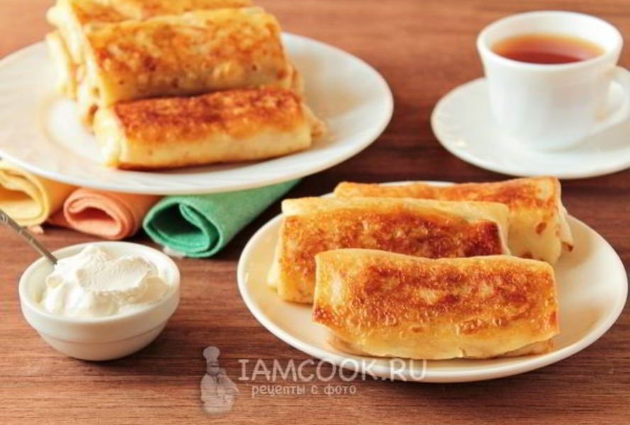 Блинчики с рисом и яйцом