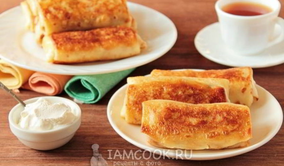 Рецепт блинчики с рисом и яйцом