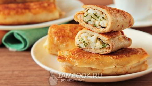 ШАГ 17. блинчики с рисом и яйцом