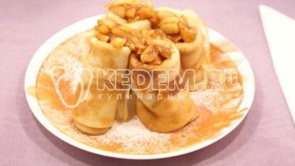 ШАГ 7. блинчики с яблоками и корицей