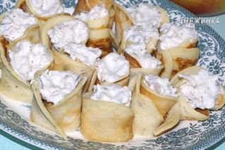 Блинчики с зелеными оливками