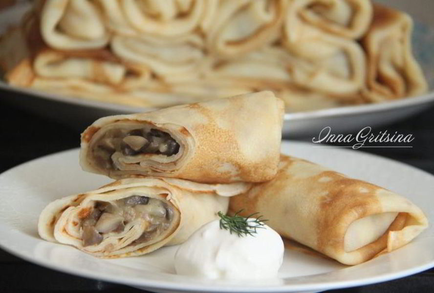 Блинчики с жюльеном