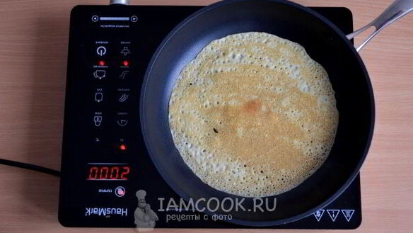 ШАГ 12. блины из теста на молоке с яйцами