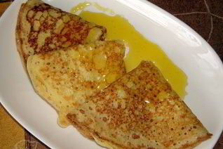 Блины кукурузные заварные к Масленице