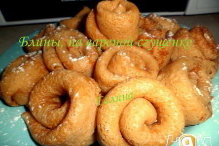 Блины, на вареной сгущенке