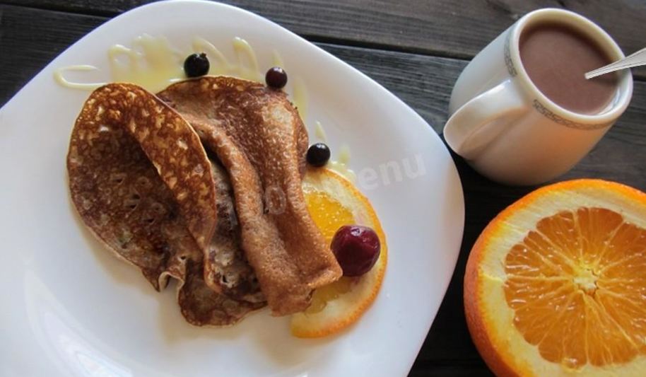 Рецепт блины с кукурузными отрубями