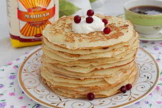 Блины с манной крупой