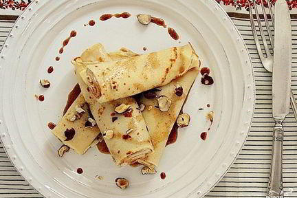 Блины с орехами