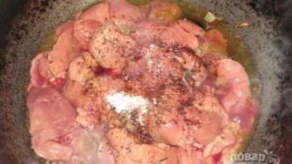 ШАГ 2. блины с печенкой