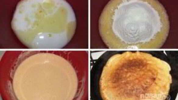 ШАГ 3. блины с печенкой