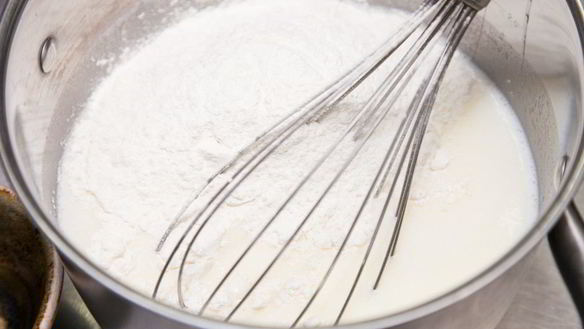 ШАГ 2. блины с персиками и рикоттой