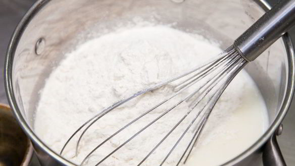 ШАГ 3. блины с персиками и рикоттой