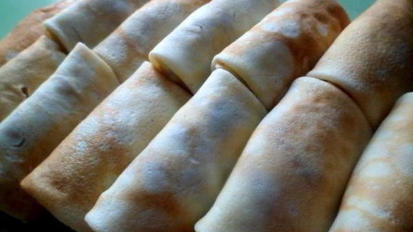 ШАГ 9. блины с рисом и тушенкой